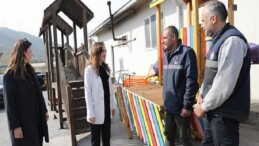 Lider Ünsal işçisiyle bayramlaştı