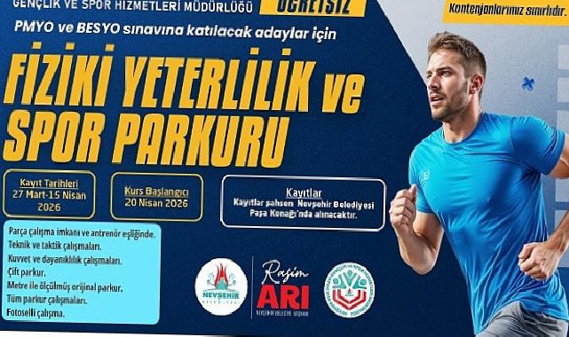 Nevşehir Belediyesi’nden PMYO ve BESYO Adaylarına Ücretsiz Parkur Kursu