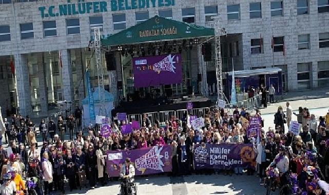 Nilüfer’de bayanlar tek ses oldu: “Eşitlik Ses İster Biz Buradayız”