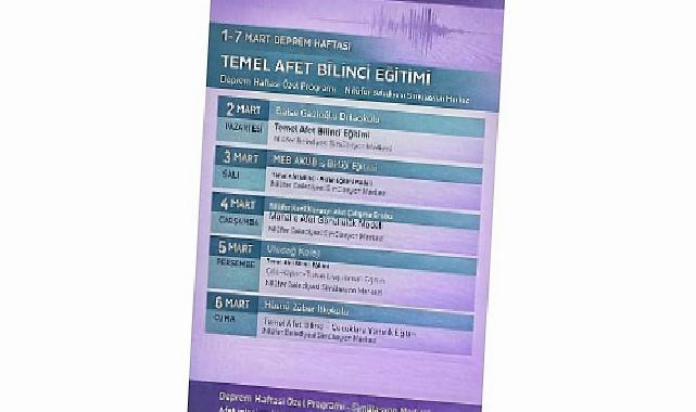 Nilüfer’de Sarsıntı Haftası’nda uygulamalı afet eğitimi