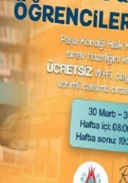 Paşa Konağı Halk Kütüphanesi İmtihan Kampına Dönecek