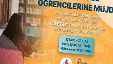 Paşa Konağı Halk Kütüphanesi İmtihan Kampına Dönecek