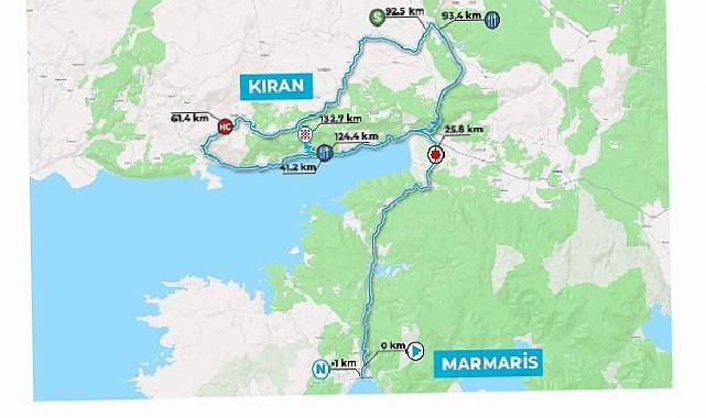 61. Cumhurbaşkanlığı Türkiye Bisiklet Tipi 3. Etap (Marmaris-Kıran) Kapsamında Trafiğe Kapanacak Yollar