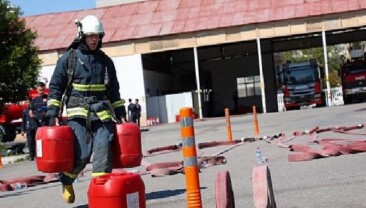 Antalya itfaiyesinin taze kanları vazifeye hazır