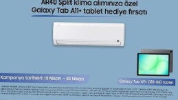AR40 Serisi klima alanlara Galaxy Tab A11+ (Wi-Fi) tablet ikram fırsatı!