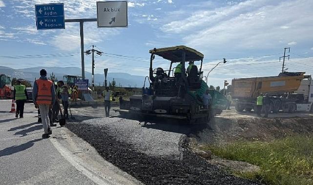 Aydın Büyükşehir Belediyesi Yol İmal ve Yenileme Çalışmalarına Devam Ediyor