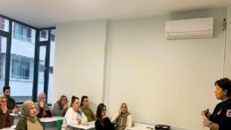 Bilgievleri çalışanı yangına karşı bilinçlendirildi