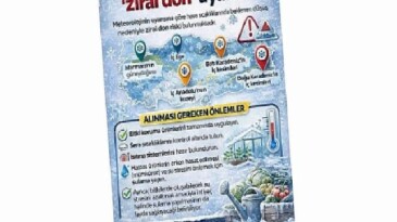 Büyükşehir’den üreticilere “zirai don” uyarısı