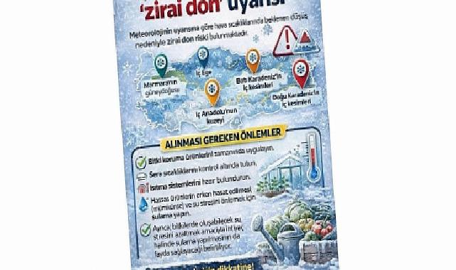 Büyükşehir’den üreticilere “zirai don” uyarısı