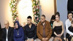 Genç çiftin yüzüklerini Lider Topaloğlu taktı