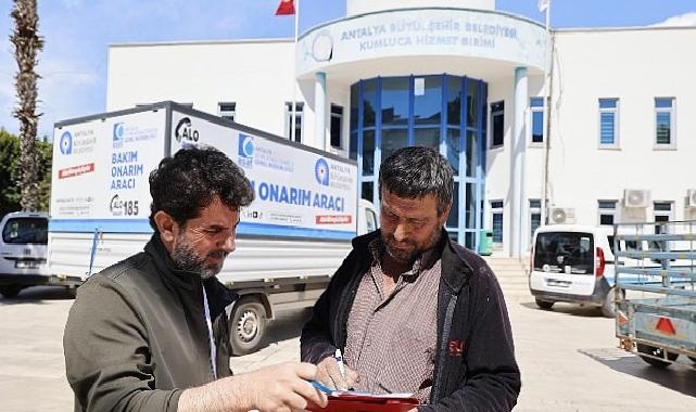 Hortum ve yağıştan ziyan gören Kumlucalı çiftçilere sera naylonu takviyesi