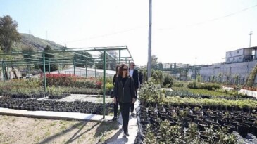Karşıyaka Belediyesi üretiyor, parklar çiçek açıyor