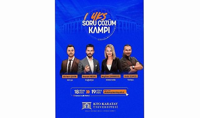 KTO Karatay Üniversitesi Tarafından Düzenlenen YKS Kamp Programına Sayılı Günler Kaldı