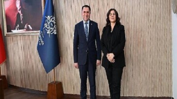 Lider Çerçioğlu’na Aile ve Toplumsal Hizmetler Vilayet Müdürü Türkoğlu’ndan ziyaret