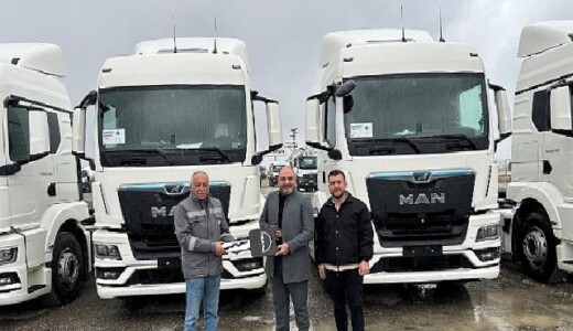 Milletlerarası taahhüt şirketi Makimsan, araç parkını 20 adet MAN çekiciyle güçlendirdi