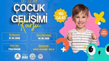 Nevşehir Belediyesi’nde “0-72 Ay Çocuk Gelişimi” Kursu Açılacak