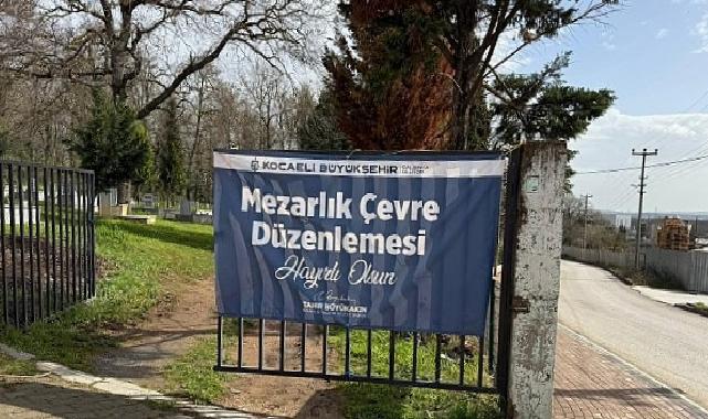 Pelitli Mezarlığı’nda tel çit ve panel uygulaması