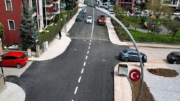 Şehit Ergün Köncü Caddesi’nde yol çizgileri çekildi