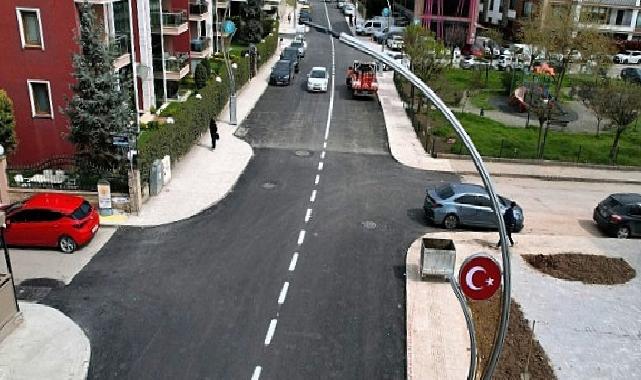 Şehit Ergün Köncü Caddesi’nde yol çizgileri çekildi