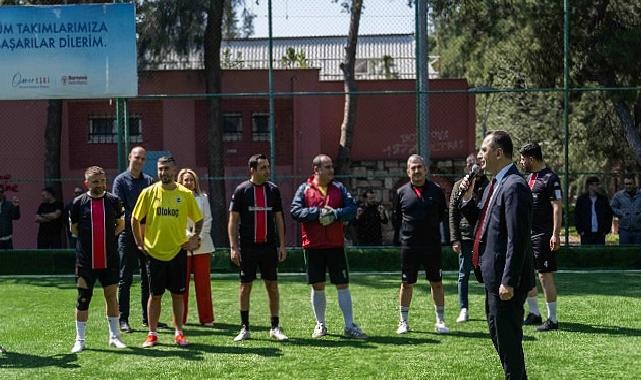 Üniteler ortası futbol turnuvasında birinci vuruşu Lider Eşki yaptı