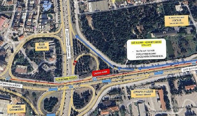 Antalya Büyükşehir Belediyesi’nin asfalt çalışmaları sürüyor