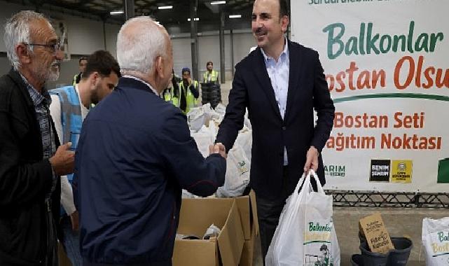 “Balkonlar Bostan Olsun” Projesinde Dağıtımlar Devam Ediyor