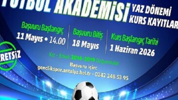 Büyükşehir Futbol Akademisi kayıtları başlıyor