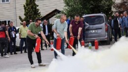 Çankaya Belediyesi Çalışanına Yangın Eğitimi ve Tatbikat