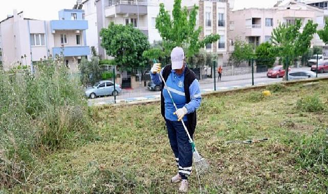 Didim Belediyesi’nden Okullarda Ot Biçme ve Etraf Düzenleme Çalışması