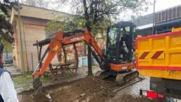 Doğukışla Pazar Alanı’nda taban düzenlemesi