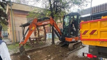 Doğukışla Pazar Alanı’nda taban düzenlemesi