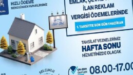 Emlak ve etraf paklık vergisi ödemelerinde son gün 1 Haziran