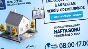 Emlak ve etraf paklık vergisi ödemelerinde son gün 1 Haziran