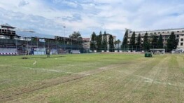 İlçe stadı yerinde bakım çalışmaları