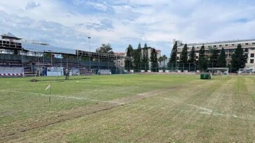 İlçe stadı yerinde bakım çalışmaları