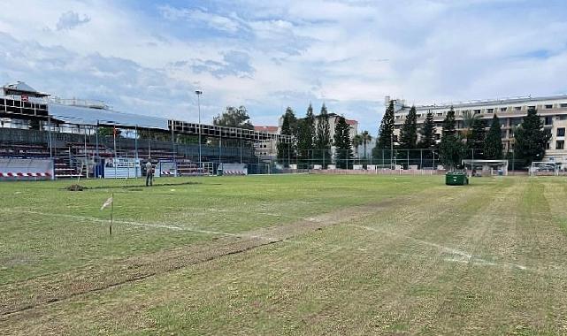 İlçe stadı yerinde bakım çalışmaları