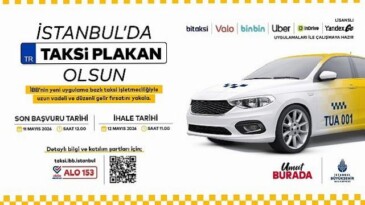 İstanbul’da Uygulama Bazlı Taksi İçin 8. İhale 12 Mayıs’ta