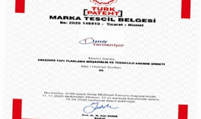 “İzmir Yenileniyor” markası tescillendi