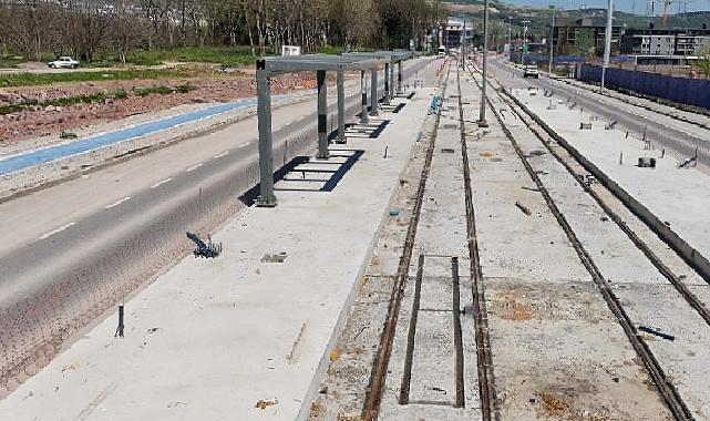 Kartepe Tramvay Çizgisi’nde birinci istasyon tamam