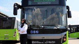 Kocaeli’de ulaşıma “anne eli” değdi