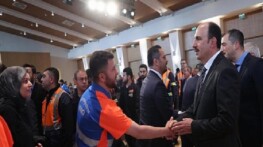 Lider Altay Büyükşehir ve KOSKİ Çalışanıyla Bayramlaştı