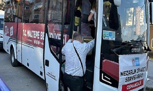 Maltepe’de bayramda mezarlıklara fiyatsız ring seferleri başladı
