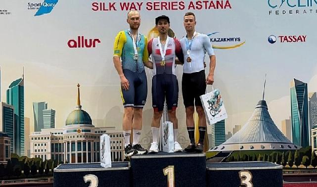 Ulusal bisikletçilerimizden Astana’da pist bisikleti yarışlarında altın ve gümüş madalya gururu