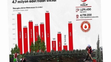 1.5 Milyon Kan Bağışçısı İsmine 4.7 Milyon Fidan Dikildi