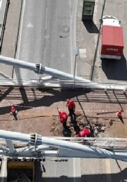A Takımı dokundu, üst geçit baştan aşağı yenilendi