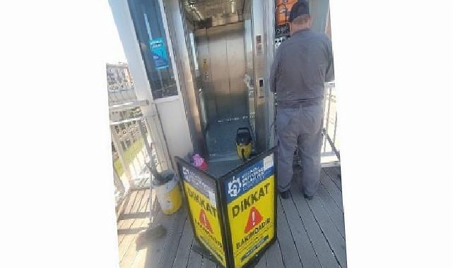 Asansör ve yürüyen merdivenlere sıkı takip