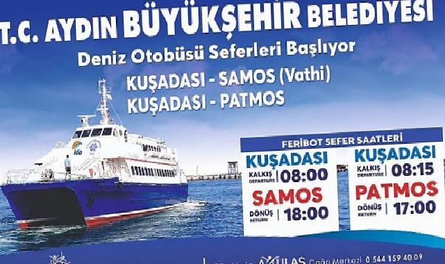Aydın Büyükşehir Belediyesi’nin Deniz Otobüsü Seferleri Başladı