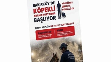 Bakırköy’de Köpekli Arama Kurtarma Gönüllüleri Aranıyor