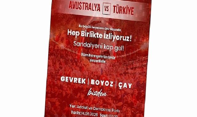 Balçova’da Ulusal Heyecan Dev Ekrana Taşınıyor