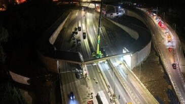 Başiskele Koridor Projesi’nde 9 köprünün montajı bitti